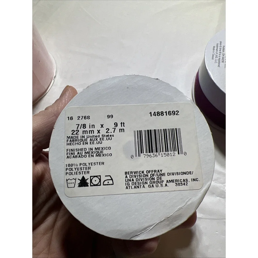 Lot Of 6 Rolls Of Crafting Ribbon #1